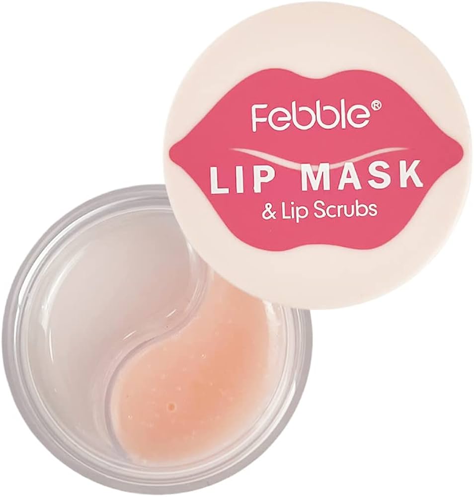 Febble Lip Mask and Scrub Set for Soft, Luscious Lips