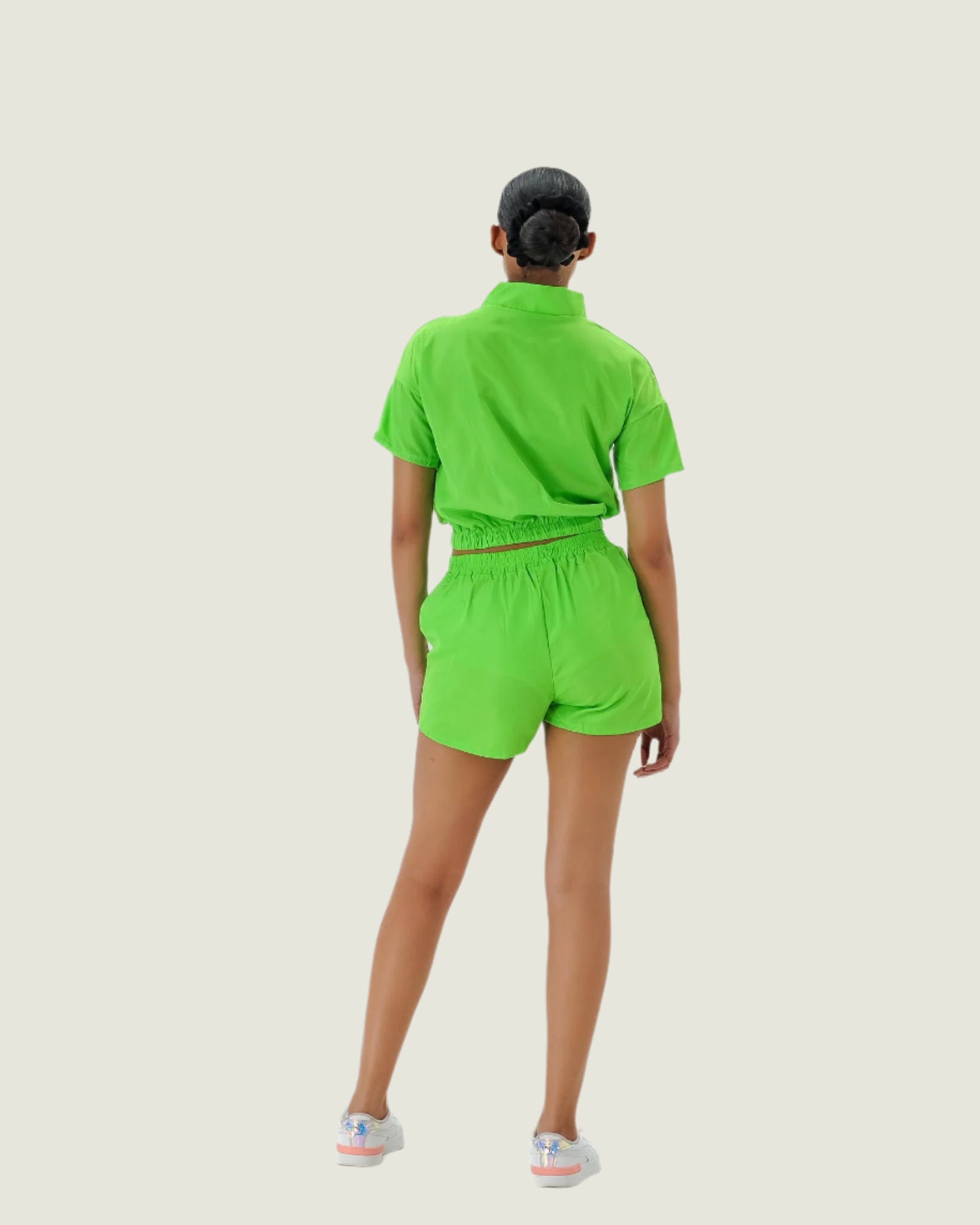 Futuristic Sport Luxe Athleisure Two Piece Set –  Semi Sheer Workout & Streetwear Outfit