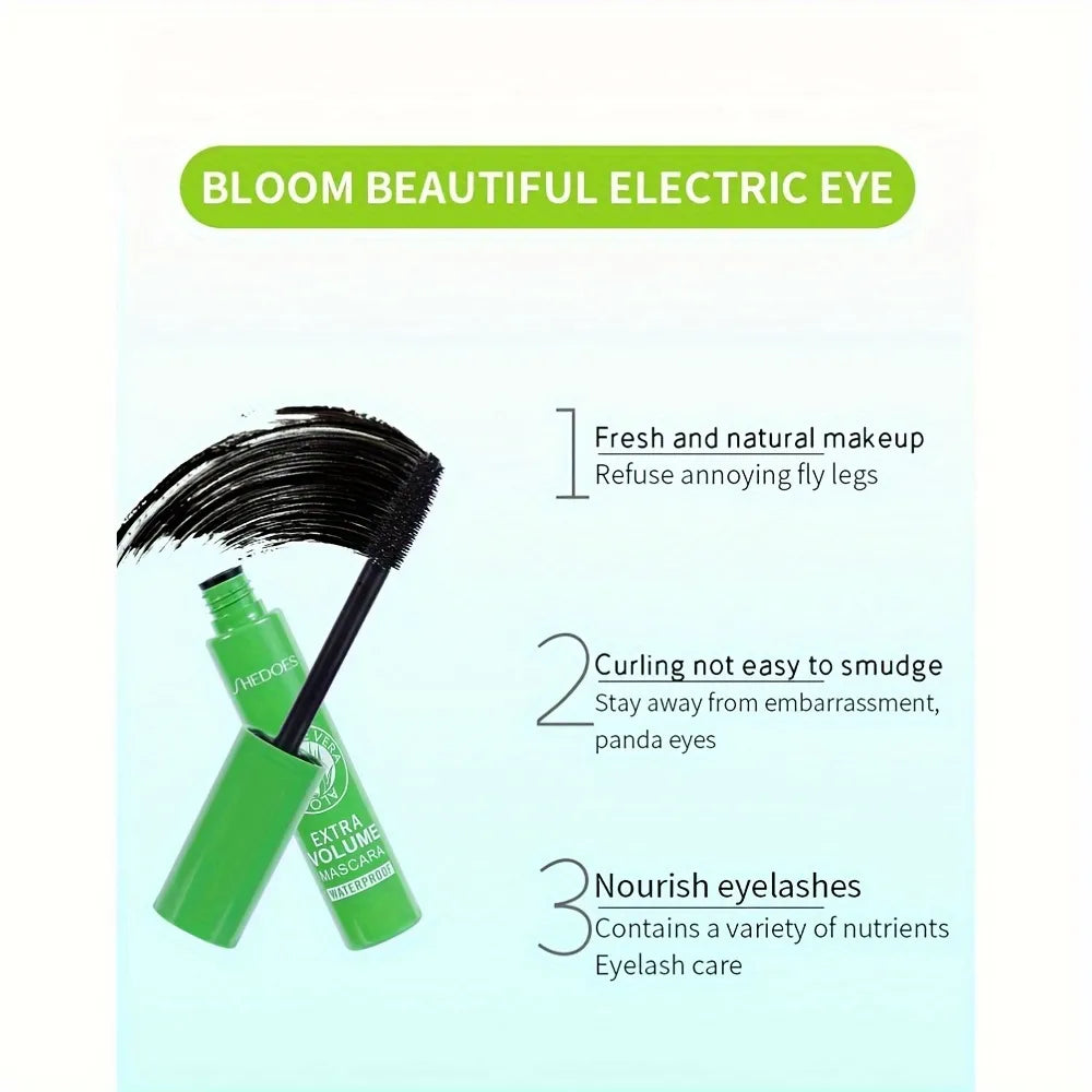 Aloe Vera Infused Black Mascara - Volumizing, Nourishing, and Long-Lasting