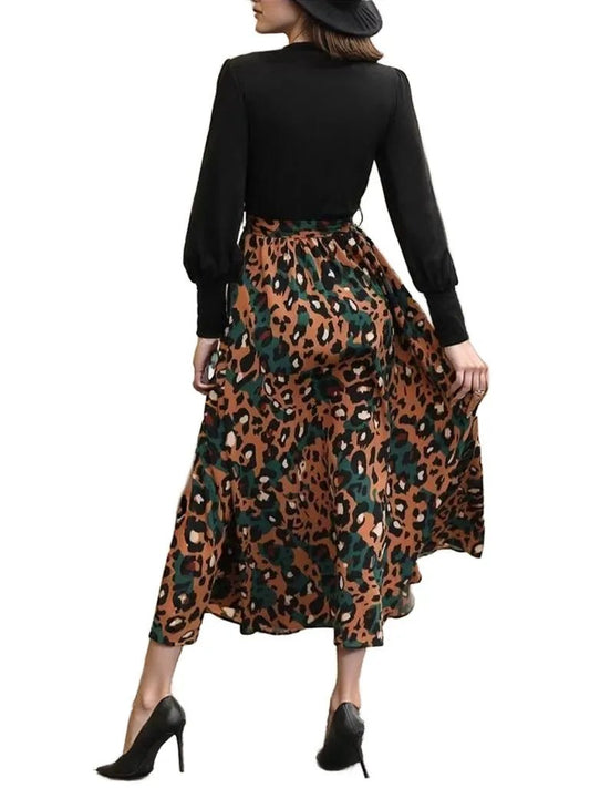 Leopard Print Maxi Dress 
