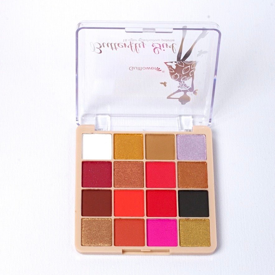 Butterfly Girl 16 Colour Eyeshadow Palette – Vibrant, Long-Lasting Shades