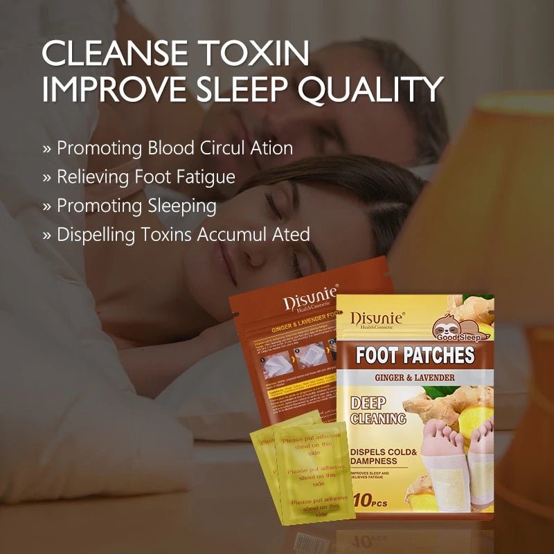 Disunic  foot Patches with Lavender & Ginger For Deep Cleansing