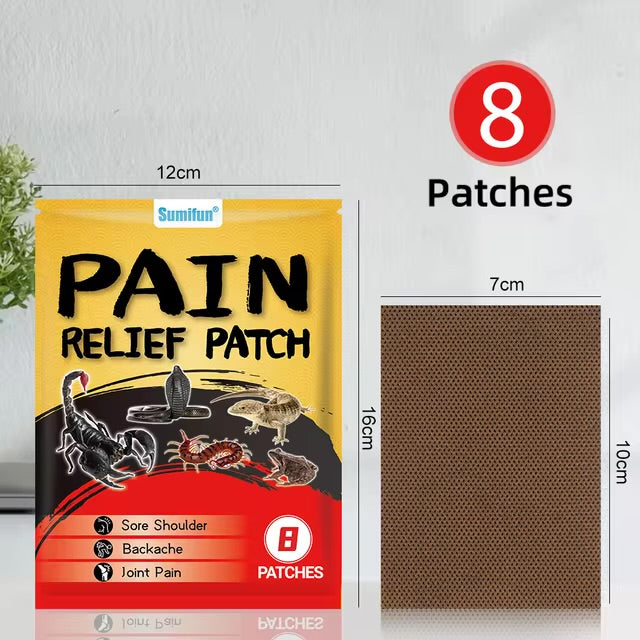 Pain Relieve Patch - Fast-Acting Pain Relief - Pack of 8