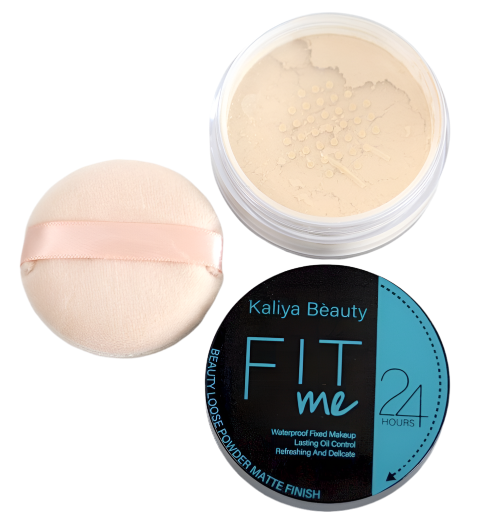 Kaliya Beauty Fit Me Loose Powder – Matte Finish for 24-Hour Perfection