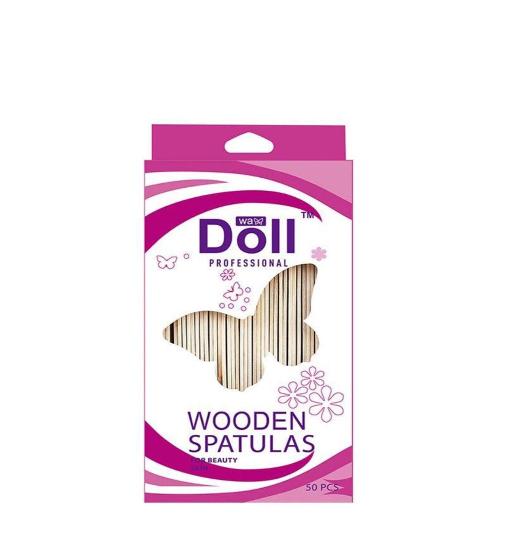 Doll Professional Wooden Spatulas – 50pcs for Waxing & Beauty Treatments