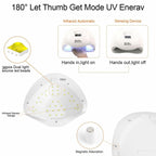 UV Nail Lamp,54W UV Led Nail Dryer with 4 Timer Setting & Sensor