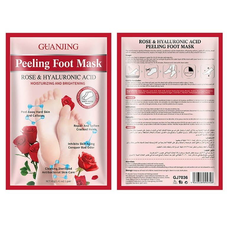 Rose and Hyaluronic Acid Peeling Mask 1PC- Smooth & Radiant Skin