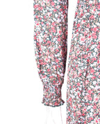 FLORAL MAXI DRESS RUFFLE SLEEVES - XD21