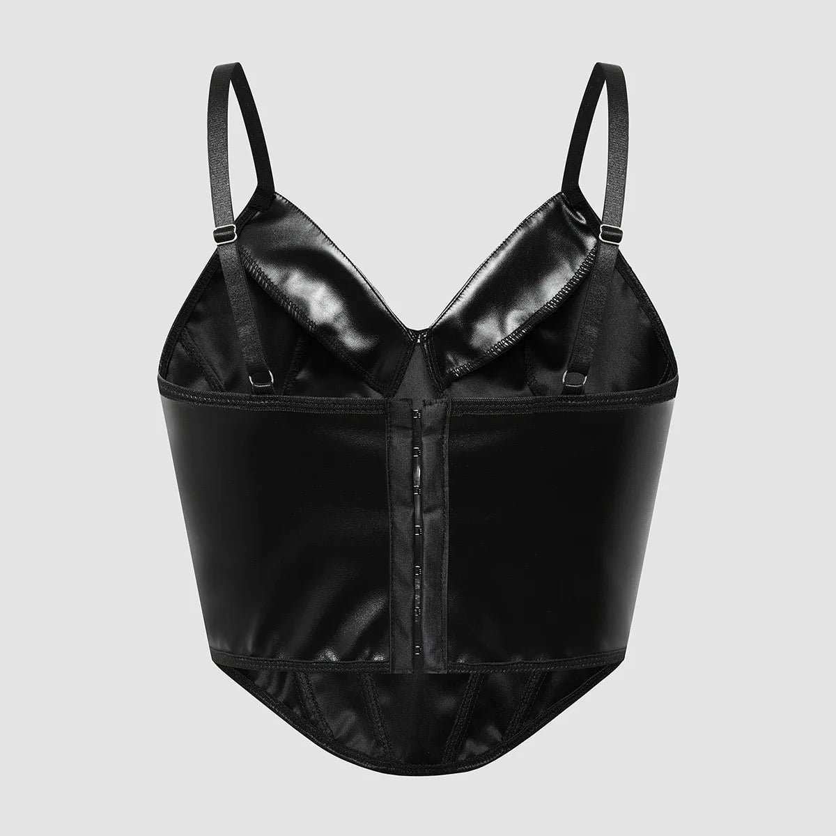 Faux Leather Strappy Top XD21