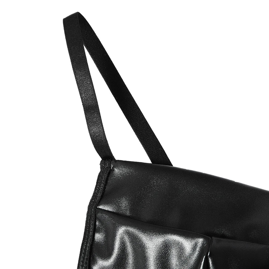 Faux Leather Strappy Top XD21