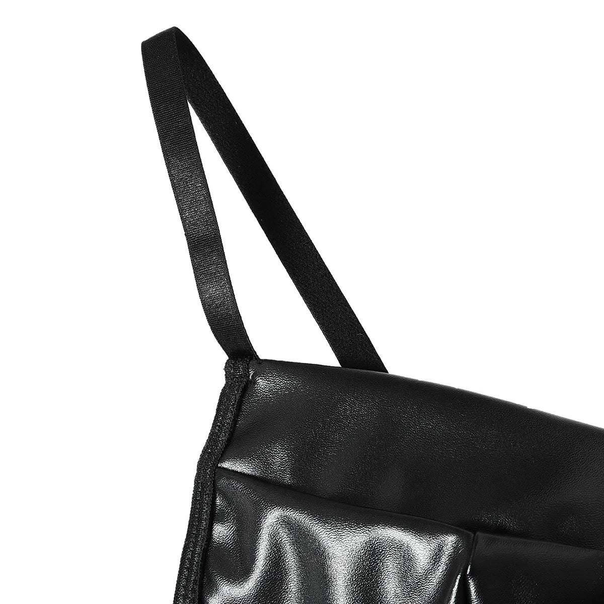 Faux Leather Strappy Top XD21