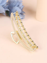 Faux Pearl Decor Hair Claw XD21