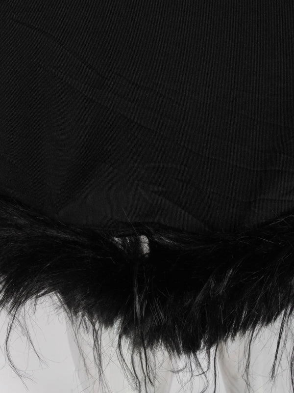 Feather Party Spaghetti Strap Mini Dress