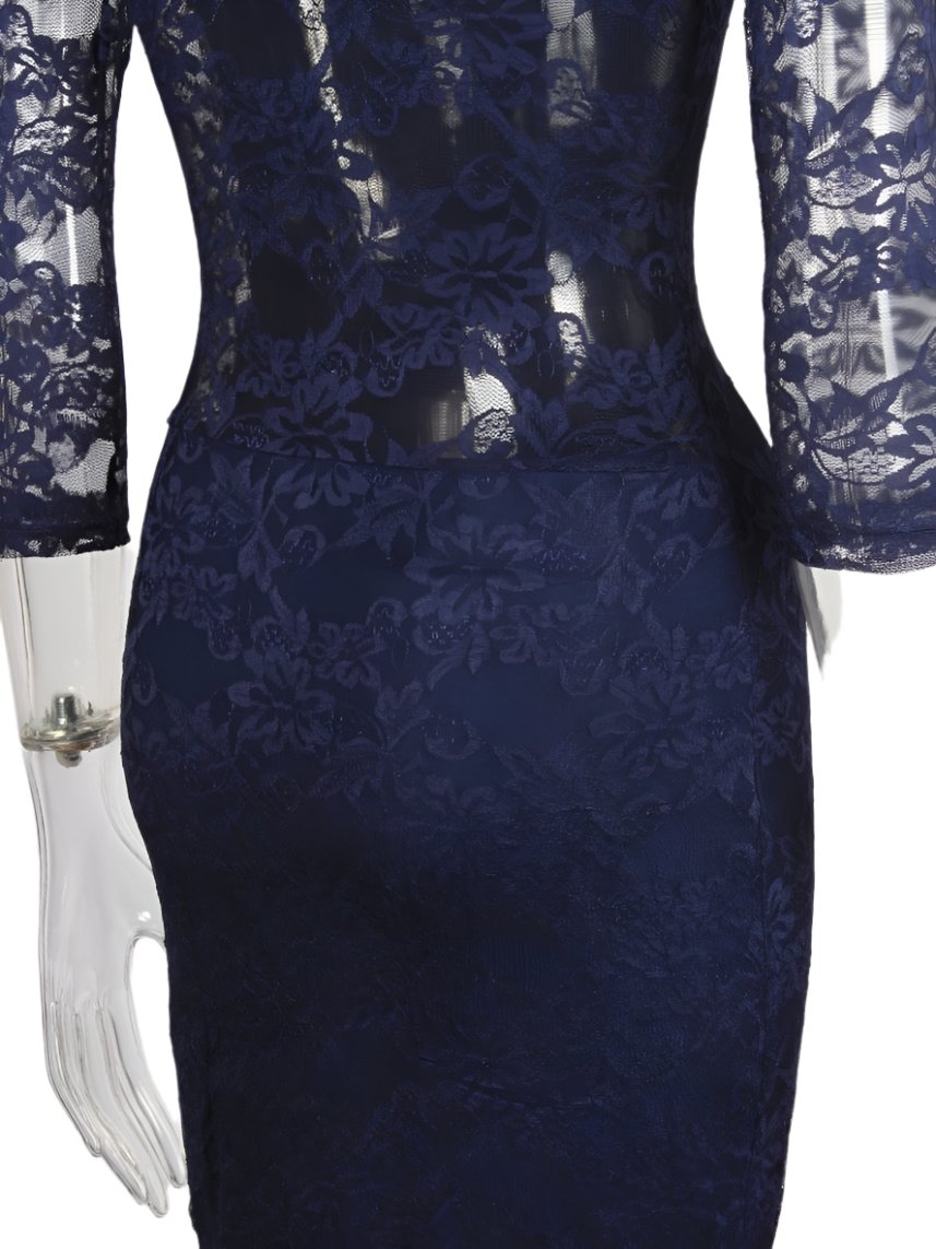 Fishtail mermaid lace Bodycon midi dress XD21