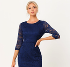 Fishtail mermaid lace Bodycon midi dress XD21