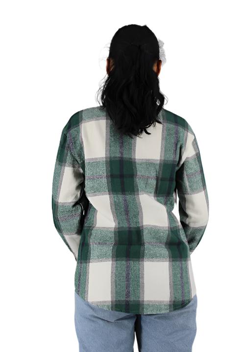 Flannel Plaid Long Shirt