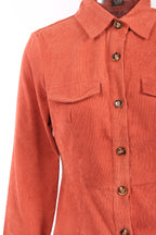 Flap Pocket Front Shirt Dress Without Belt - XD21