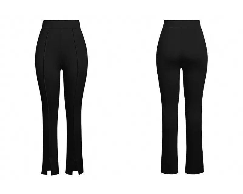 Flare Out Slit Pants - XD21