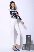 Flare Out Slit Pants - XD21
