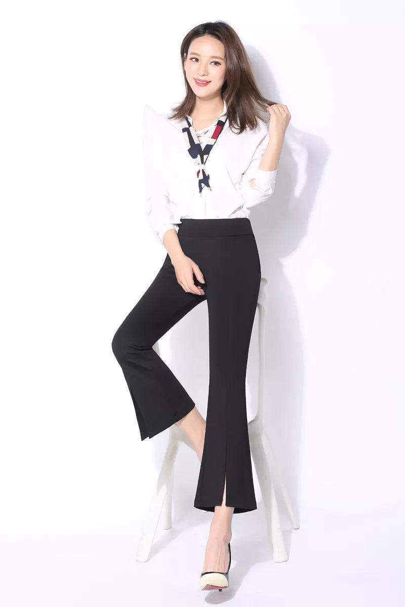 Flare Out Slit Pants - XD21