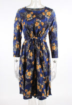 Floral Drawstring Knee Length Dress XD21