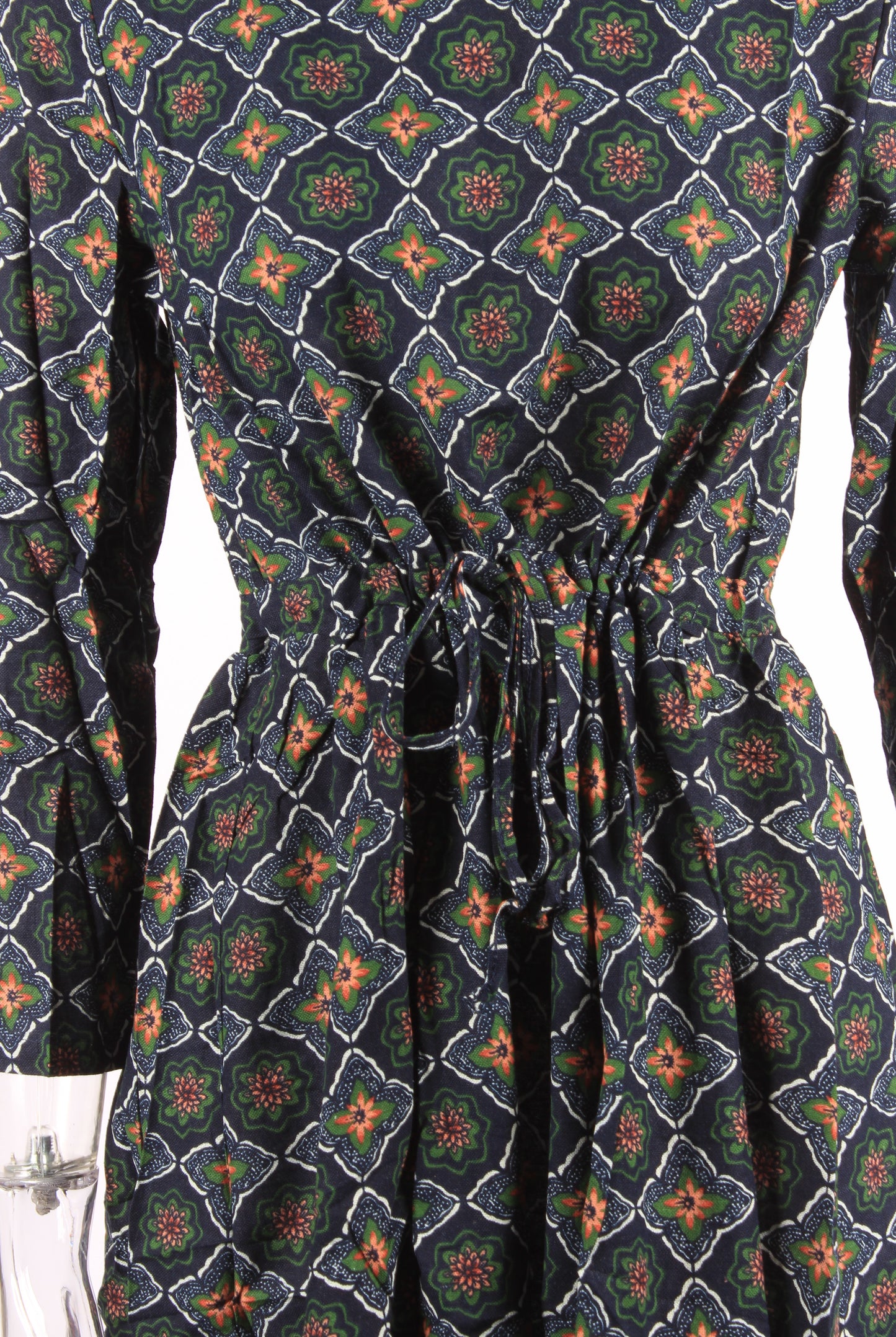Floral Drawstring Knee Length Dress XD21