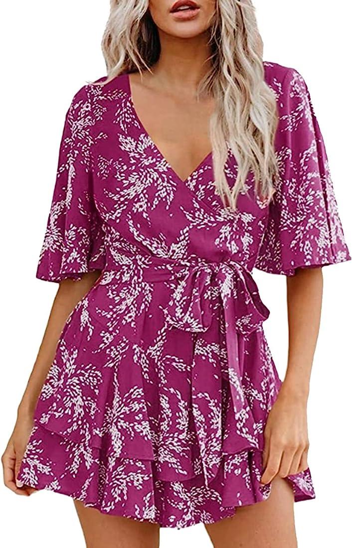 Floral Flowy Summer Mini Dress - XD21