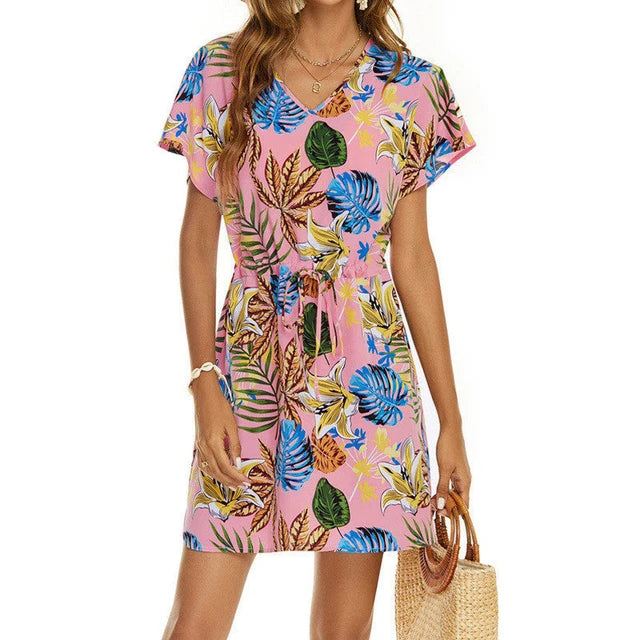 Floral Mini Holiday Summer Dress XD21