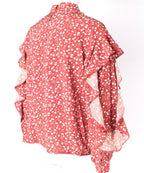 Floral Print Blouse Chiffon XD21