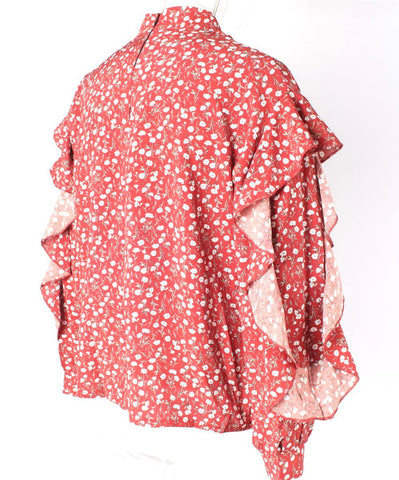 Floral Print Blouse Chiffon XD21