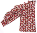 Floral Print Blouse Chiffon XD21