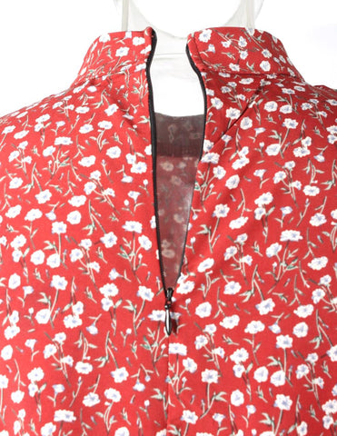 Floral Print Blouse Chiffon XD21