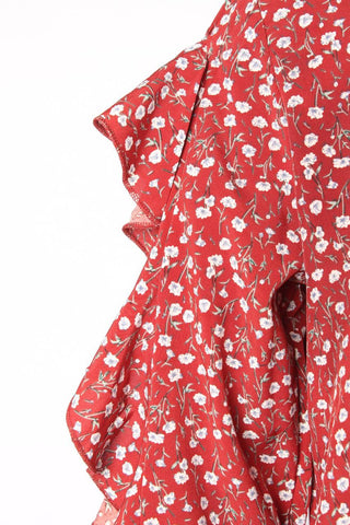 Floral Print Blouse Chiffon XD21