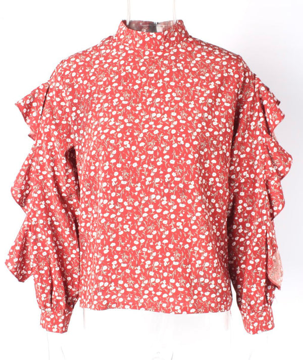 Floral Print Blouse Chiffon