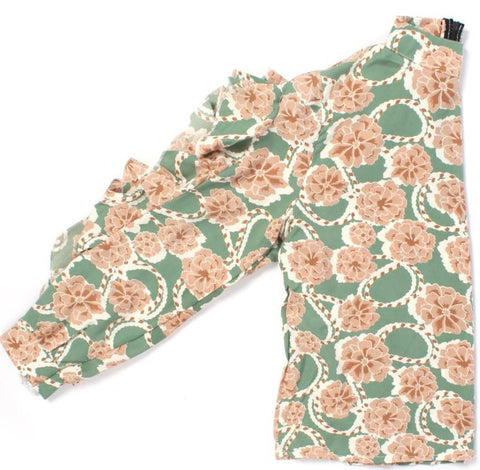 Floral Print Blouse Chiffon XD21