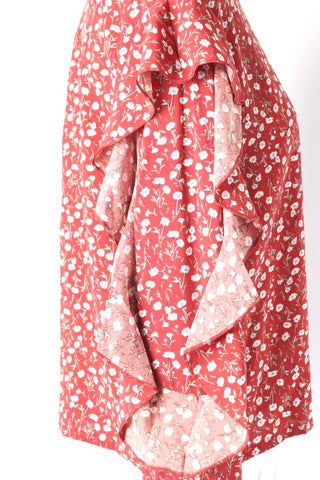 Floral Print Blouse Chiffon XD21