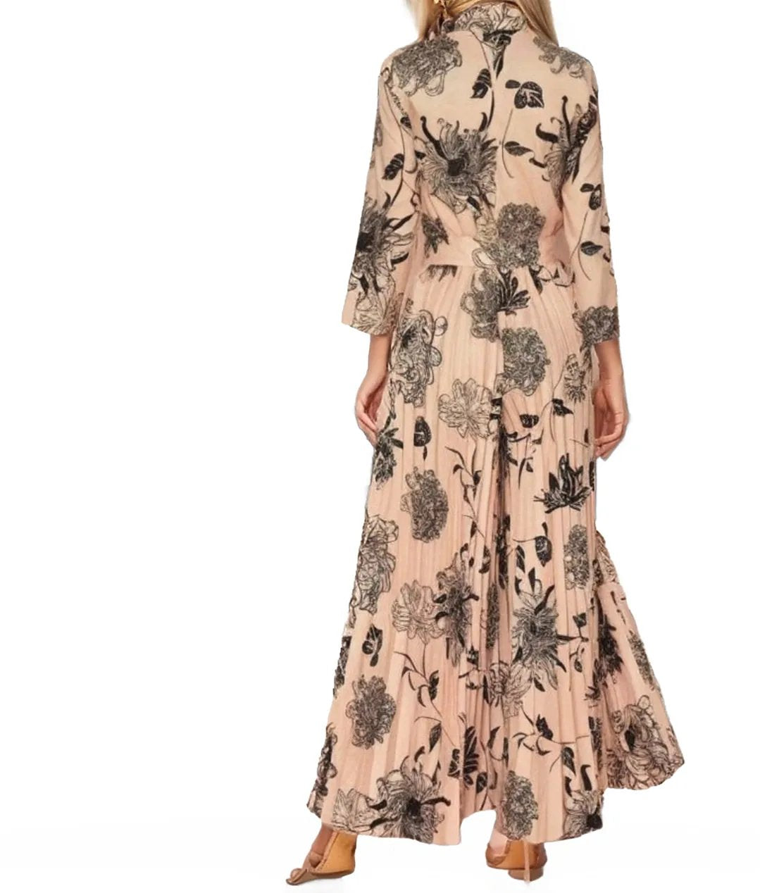 Floral Printed Jumpsuit With Sleeves XD21