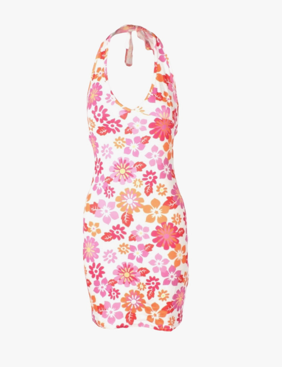 Floral Sundress Deep V Neck XD21