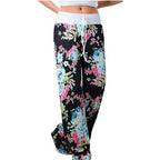Floral Wide Leg Pant Palazzo Sweatpants XD21