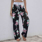 Floral Wide Leg Pant Palazzo Sweatpants XD21
