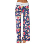 Floral Wide Leg Pant Palazzo Sweatpants XD21