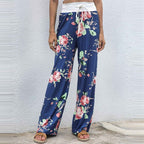 Floral Wide Leg Pant Palazzo Sweatpants XD21