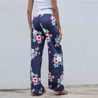 Floral Wide Leg Pant Palazzo Sweatpants XD21