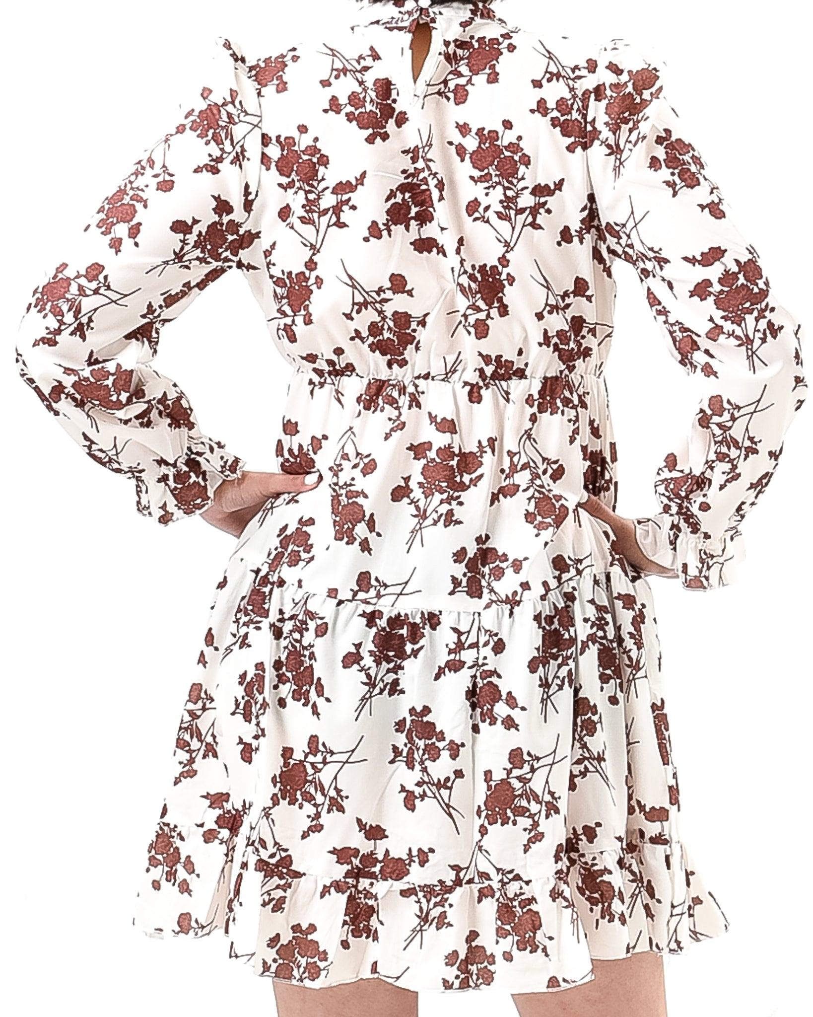 Floral loose mini dress - XD21