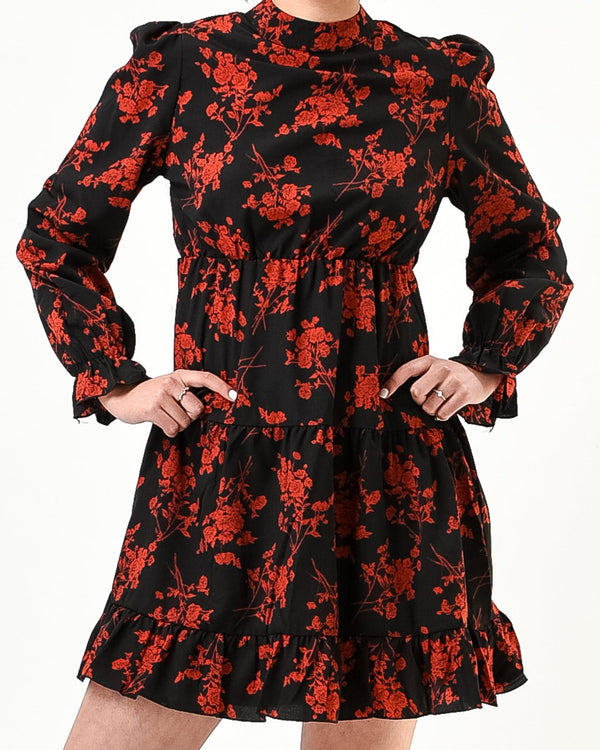 Floral loose mini dress