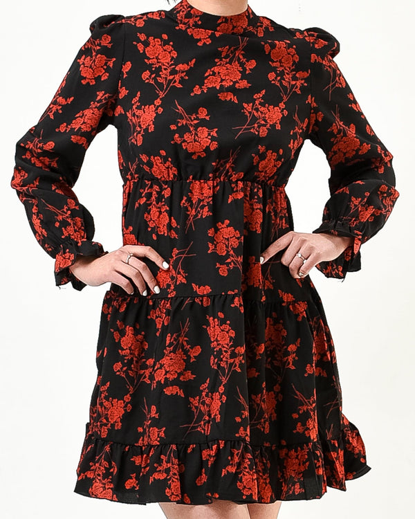 Floral loose mini dress
