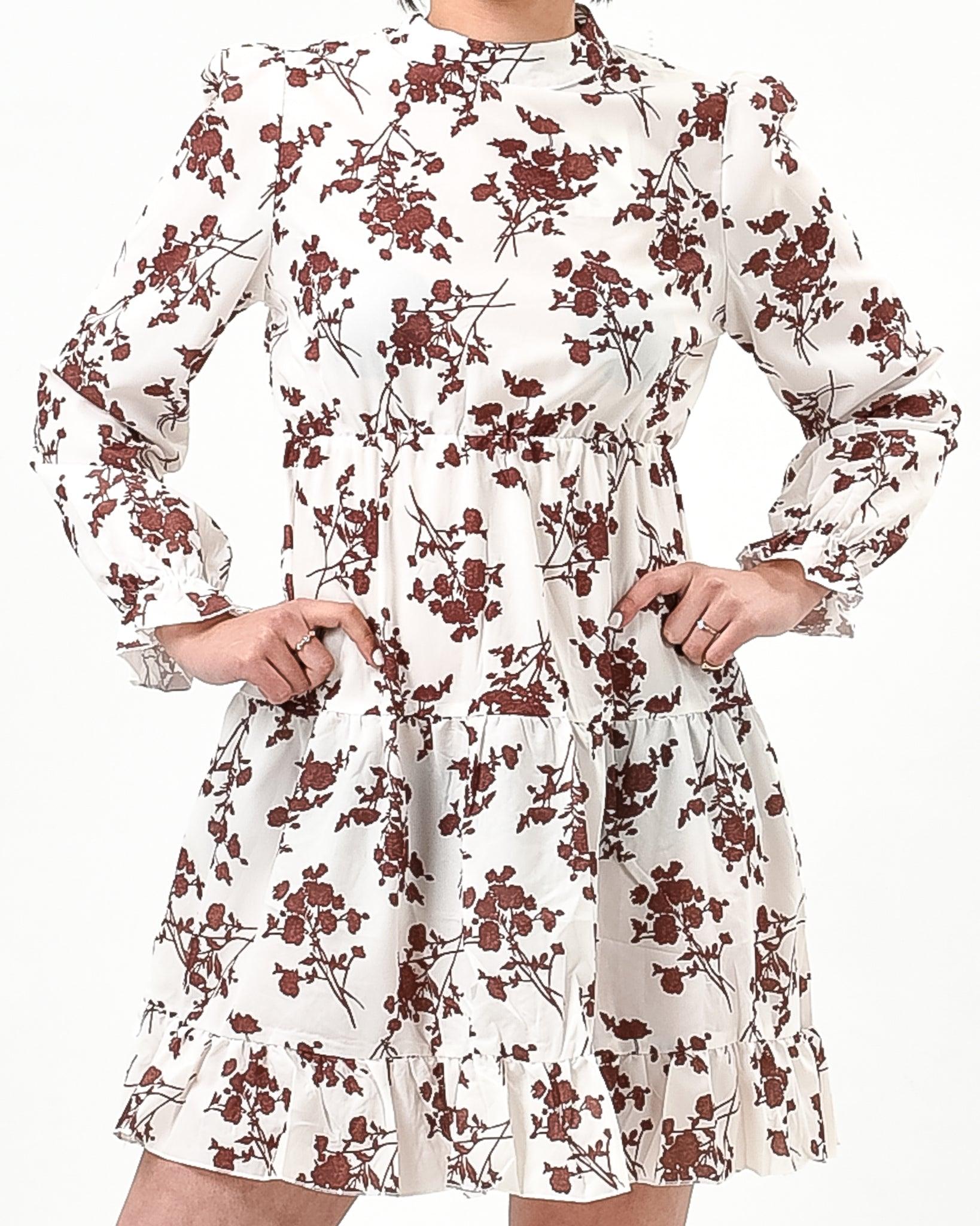 Floral loose mini dress - XD21