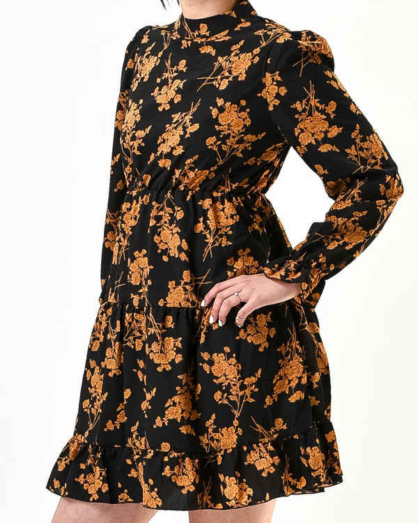 Floral loose mini dress