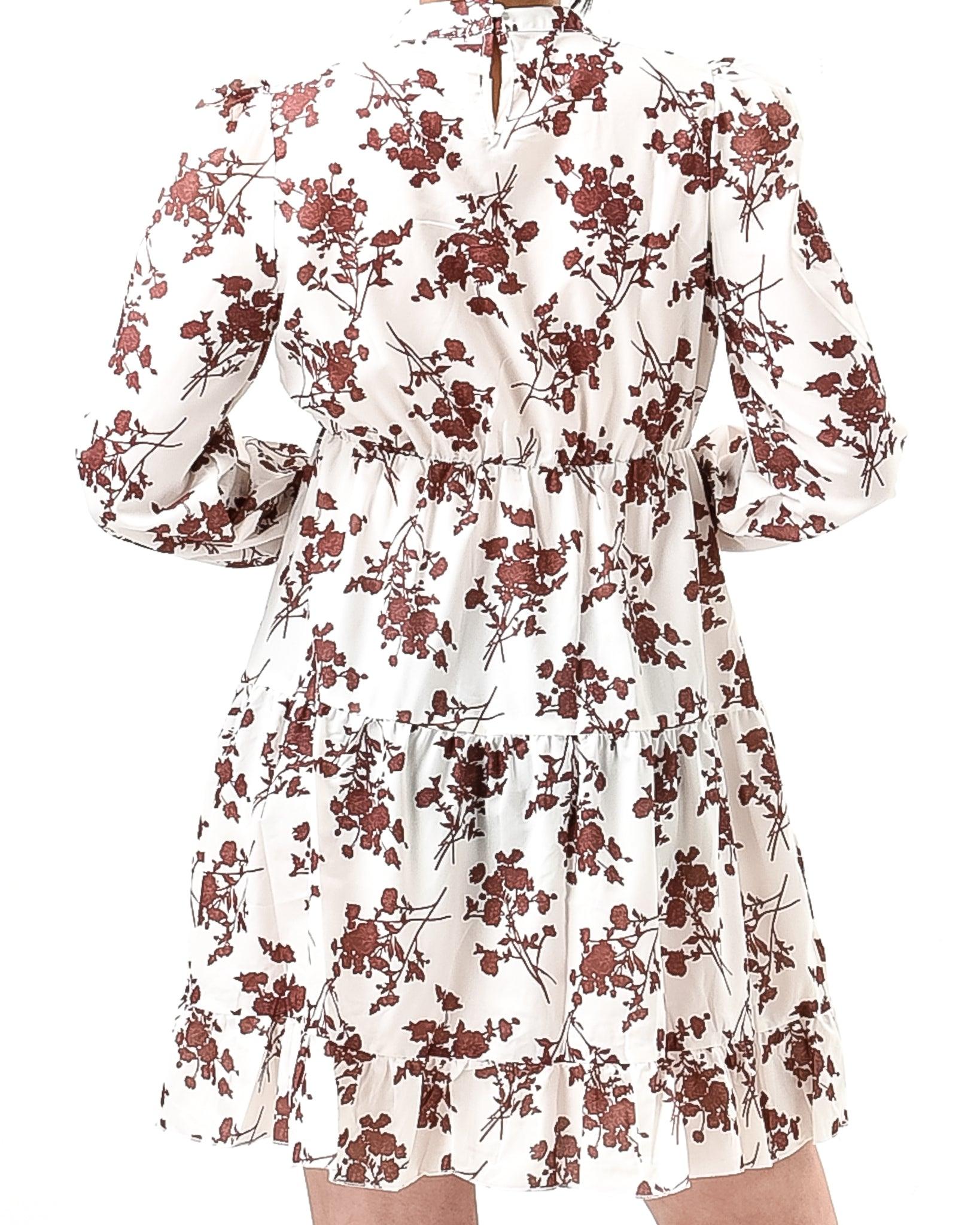 Floral loose mini dress - XD21