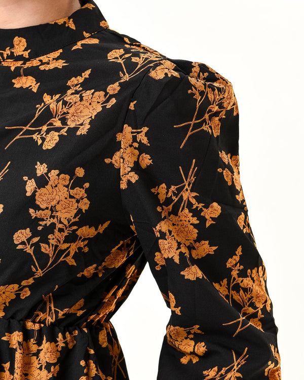 Floral loose mini dress